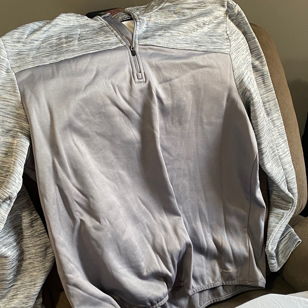 Tek Gear Gray Quarter-Zip Men's Sweater